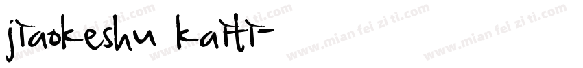 jiaokeshu kaiti字体转换